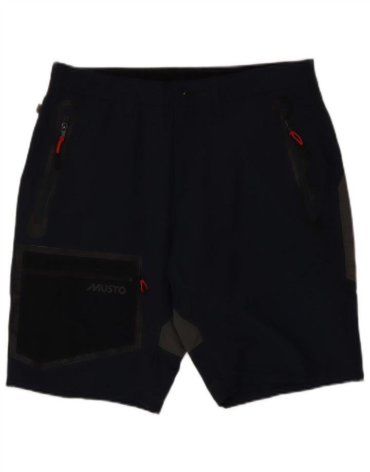 Musto Pantaloni scurți pentru bărbați Cargo W32 Medium Bleumarin Poliamidă Colorblock