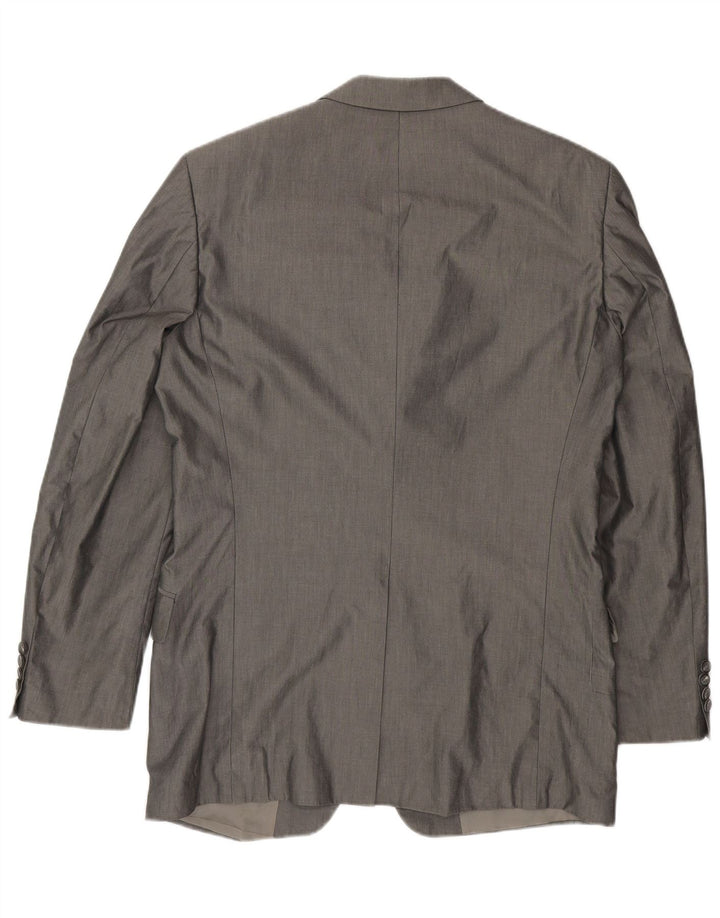 Jachetă blazer pentru bărbați Hugo Boss, cu 3 nasturi, UK 42 XL, bumbac gri