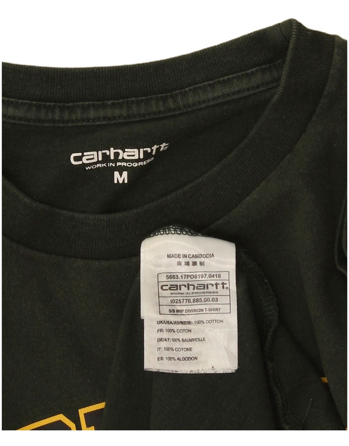 Tricou grafic CARHARTT pentru bărbați Top din bumbac verde mediu
