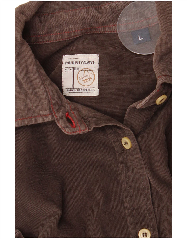 Cămașă din velur pentru femei Murphy & Nye UK 16 Maro mare