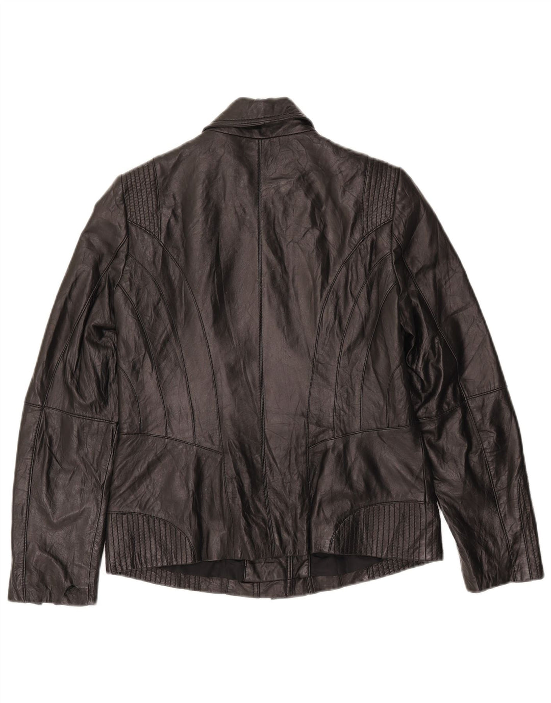 BONITA Jachetă Biker din piele pentru femei EU 38 Piele de miel neagră medie