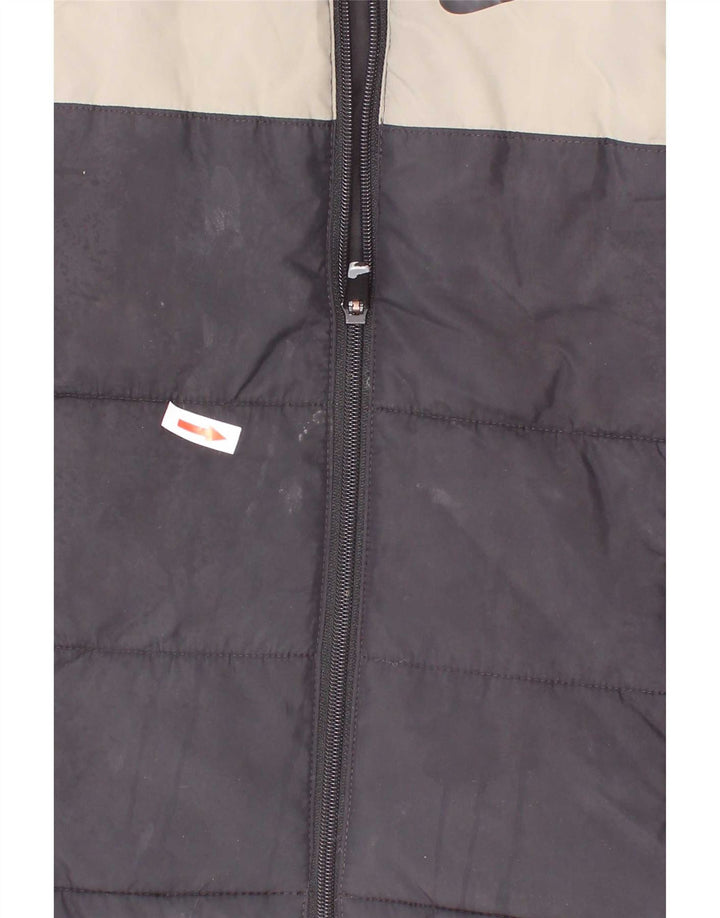 Gilet căptușit pentru băieți Nike 4-5 ani, mic, negru, poliester