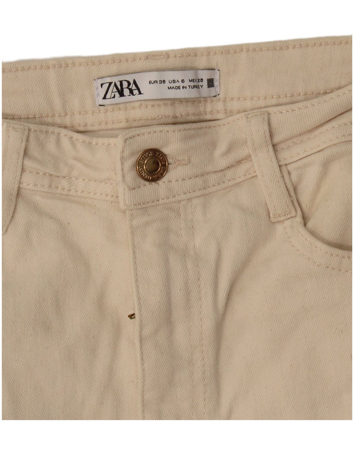 Blugi slim de damă Zara EU 38 Mici W28 L33 alb