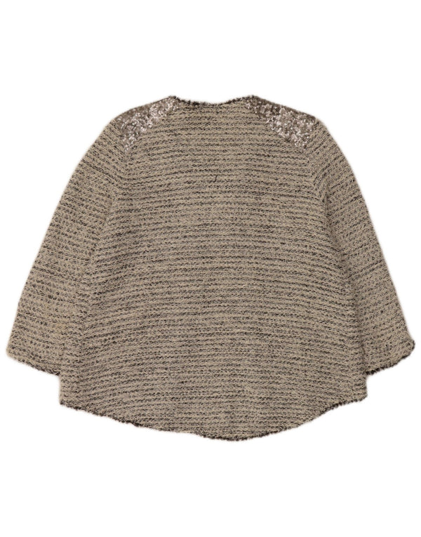 Pulover cardigan pentru femei Zara UK 14 mare bumbac gri