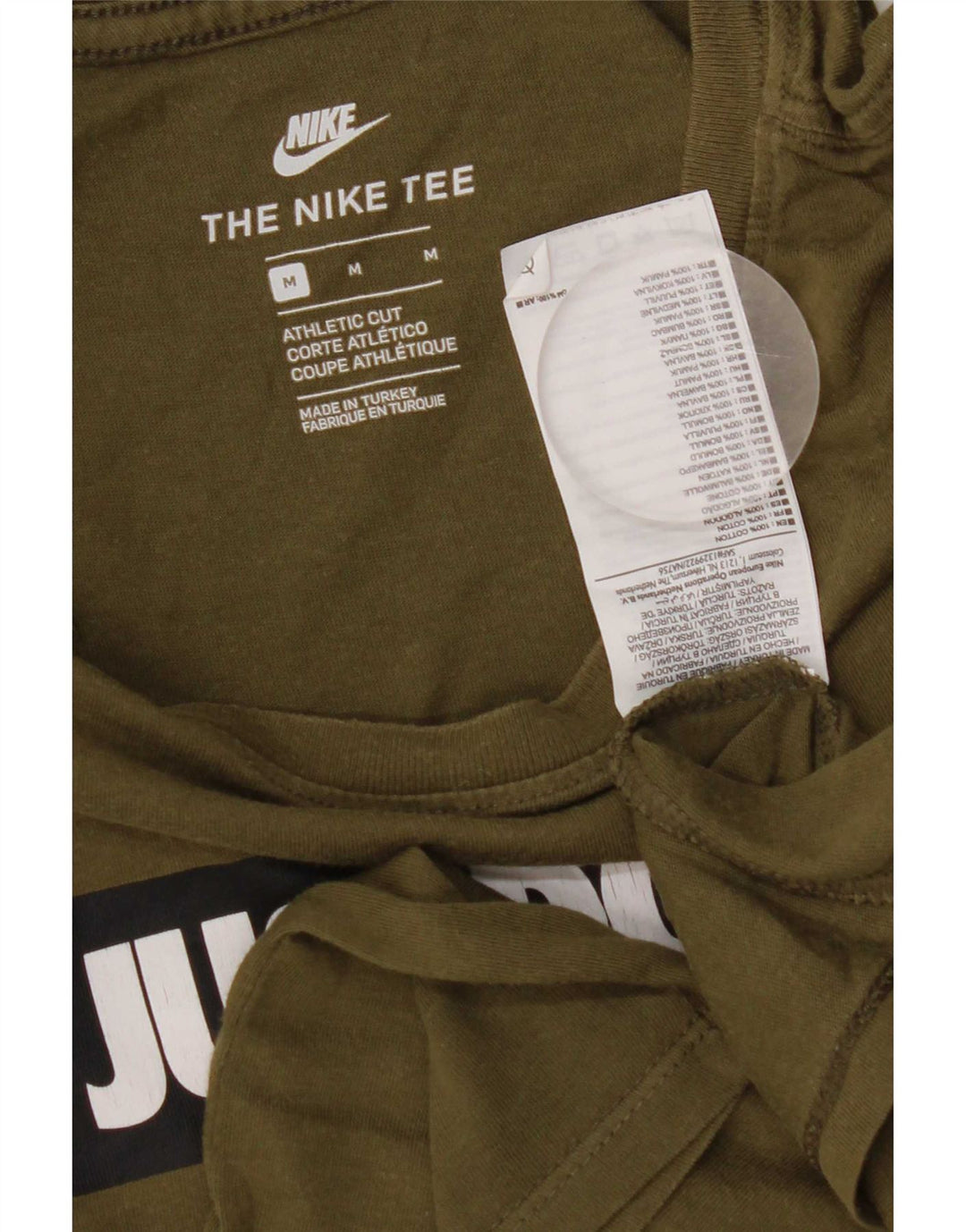 Tricou grafic Nike pentru bărbați Top Mediu Kaki Bumbac