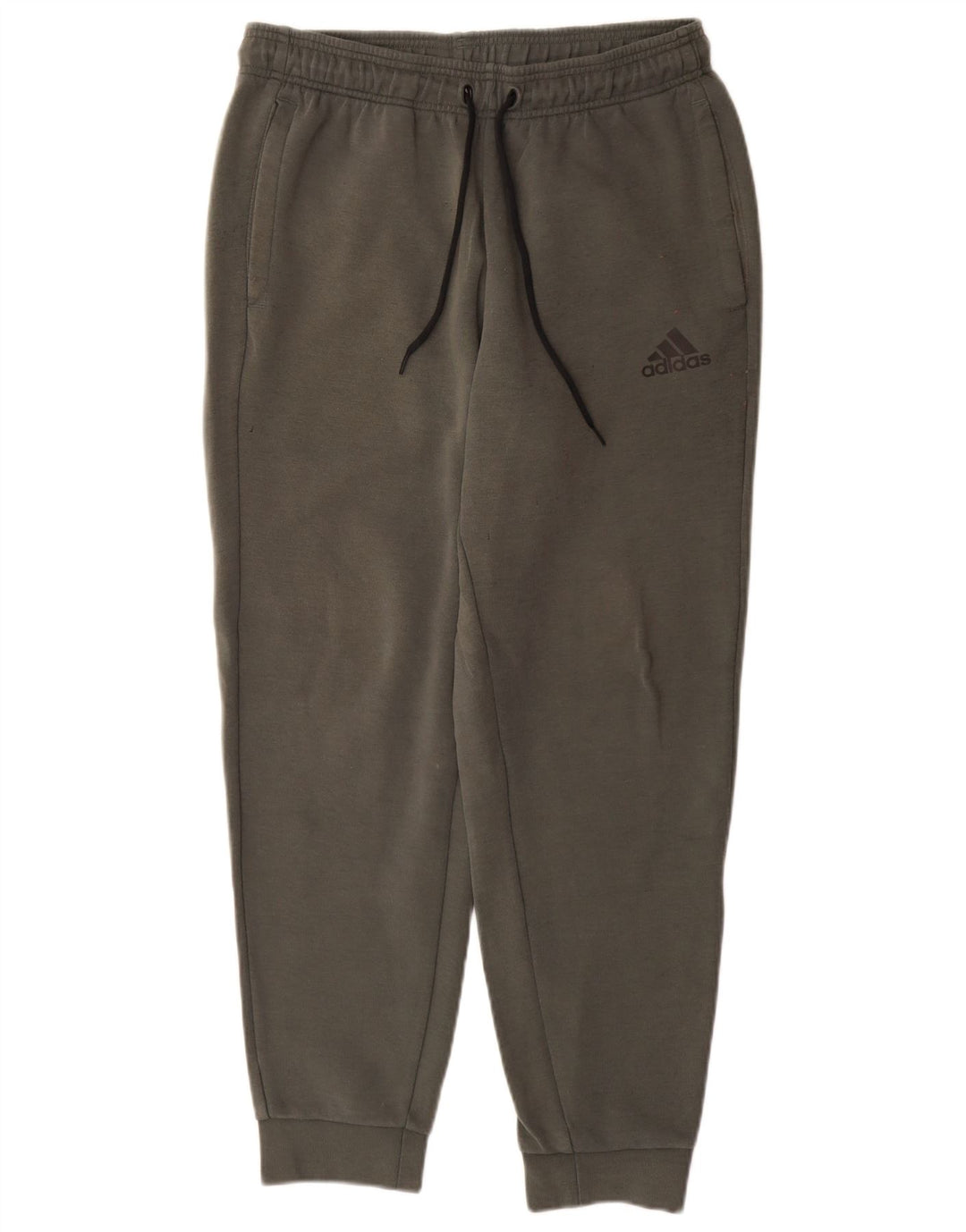 Pantaloni de trening pentru bărbați Adidas Pantaloni de jogging, bumbac verde mediu