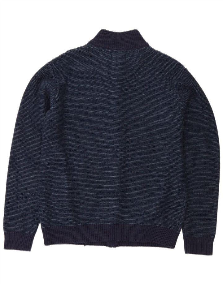 Pulover cardigan pentru bărbați Marks & Spencer, cu tăiere obișnuită, mediu bleumarin acrilic