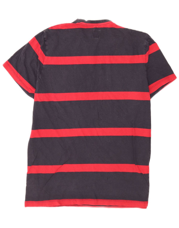 Tricou cu grafic Jack Wills pentru bărbați Top mare din bumbac cu dungi bleumarin
