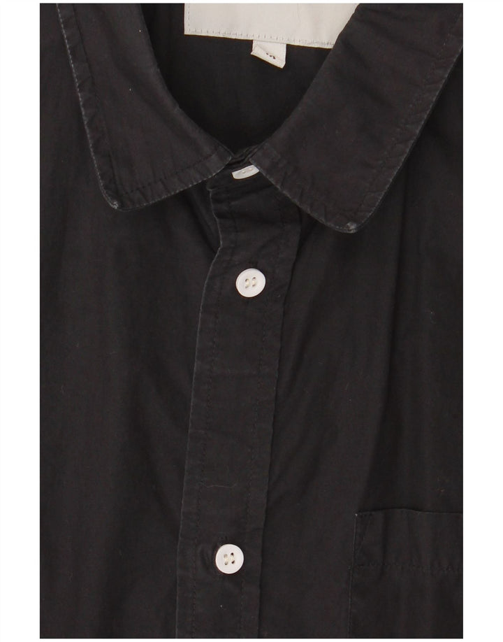 Cămașă cu mânecă scurtă pentru bărbați Carhartt, bumbac mediu negru