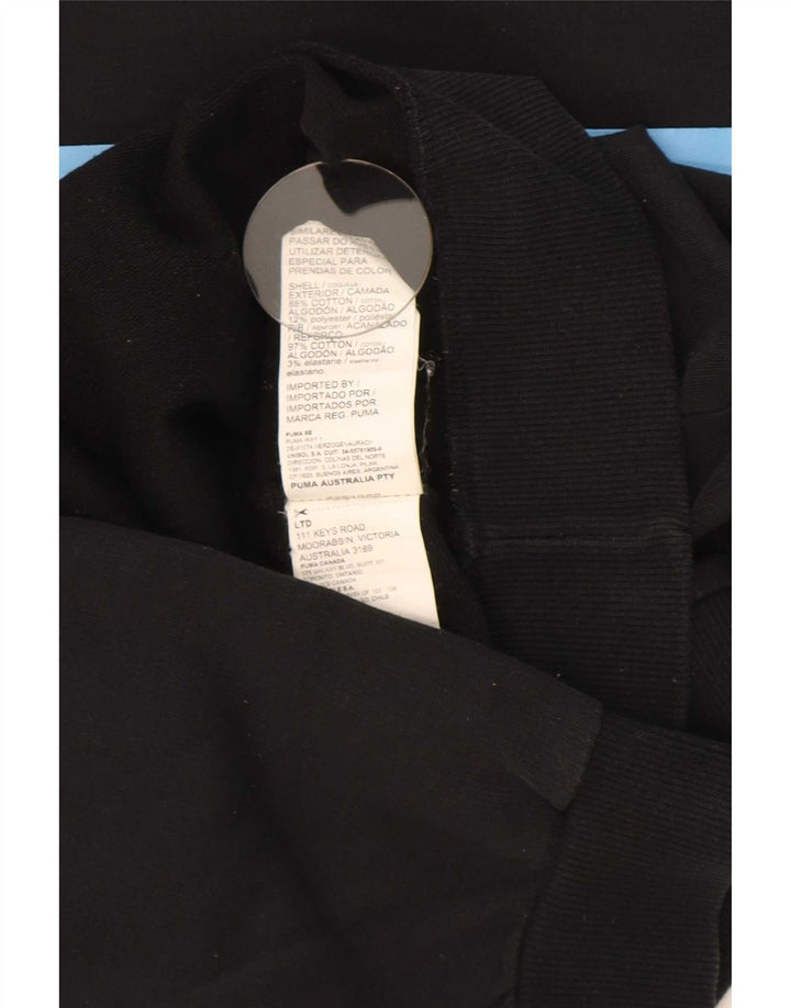 Pulover Puma pentru bărbați, mare, negru, color block, bumbac