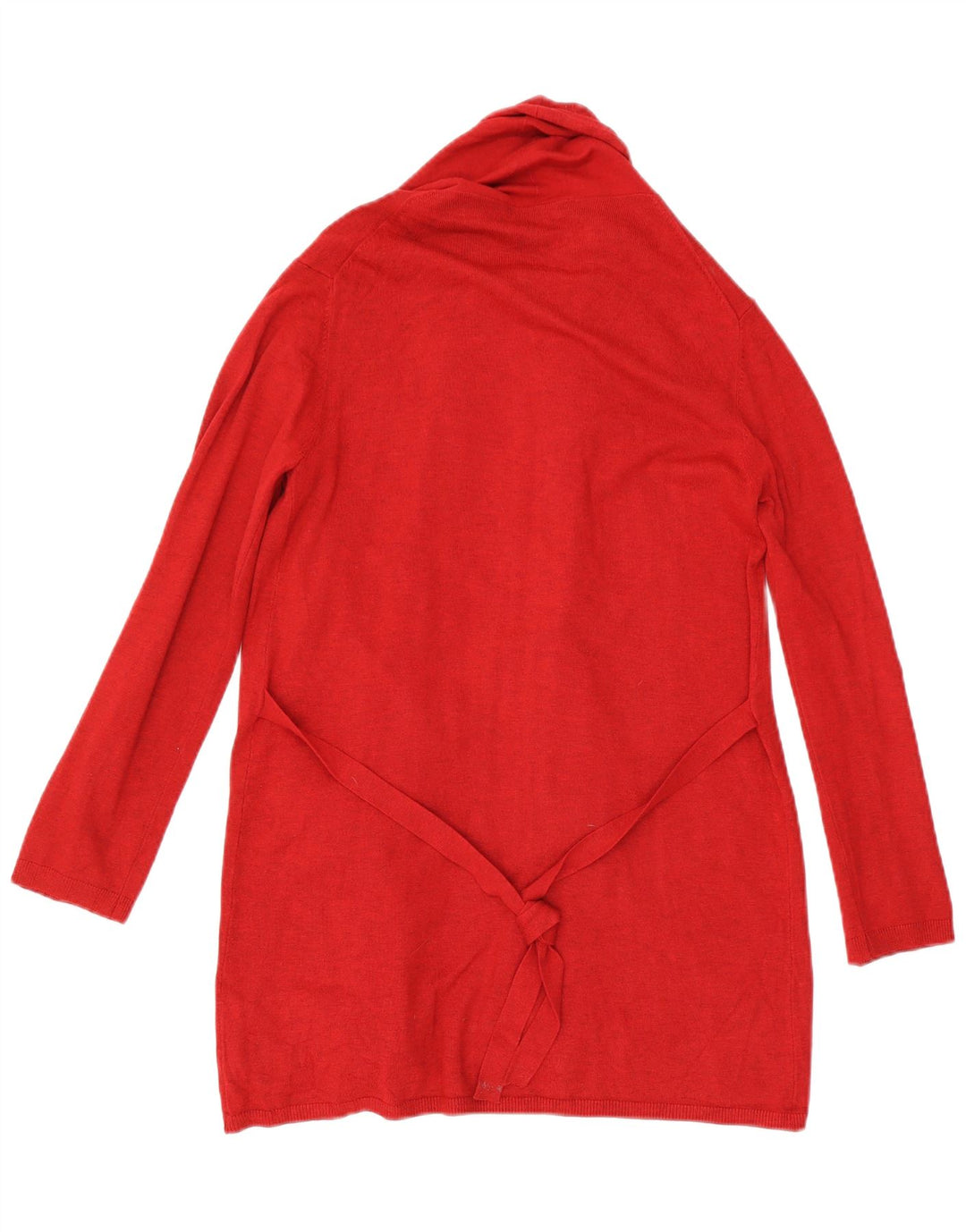 Pulover cardigan deschis pentru femei Zara UK 12 Viscoză roșie medie