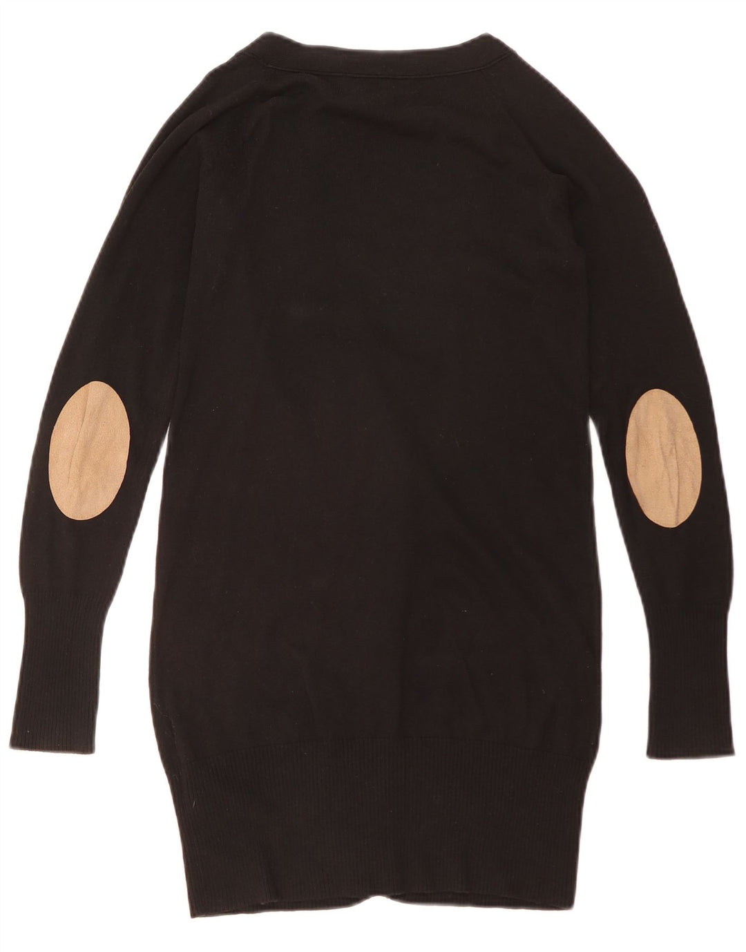 Pulover cardigan cu paragate ZARA UK 10 Mic Negru