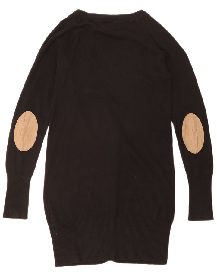 Pulover cardigan cu paragate ZARA UK 10 Mic Negru