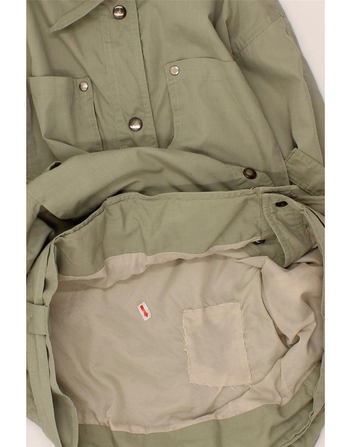 MAJESTIC Womens Utility Jacket IT 40 Small Green Polyester Vintage Majestic and Second-Hand Majestic from Messina Hembry 