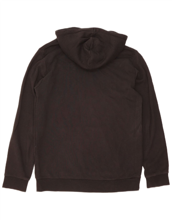 Pulover pentru bărbați Adidas Graphic Hoodie, bumbac mediu negru