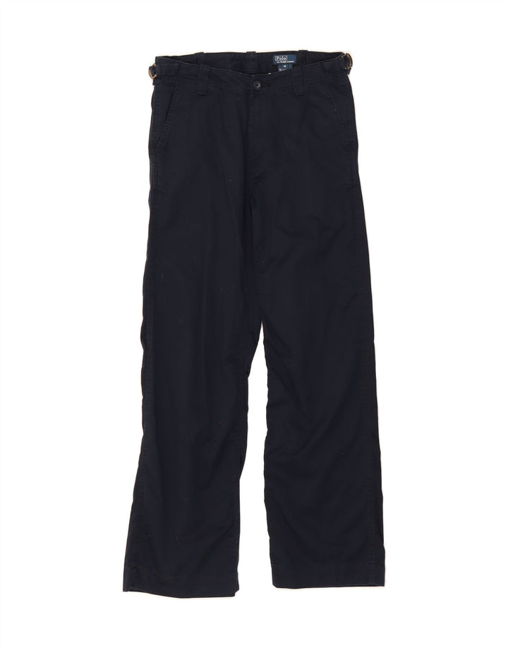 POLO RALPH LAUREN Boys Chino Trousers 15-16 Years W28 L29 Navy Blue Vintage Polo Ralph Lauren and Second-Hand Polo Ralph Lauren from Messina Hembry 