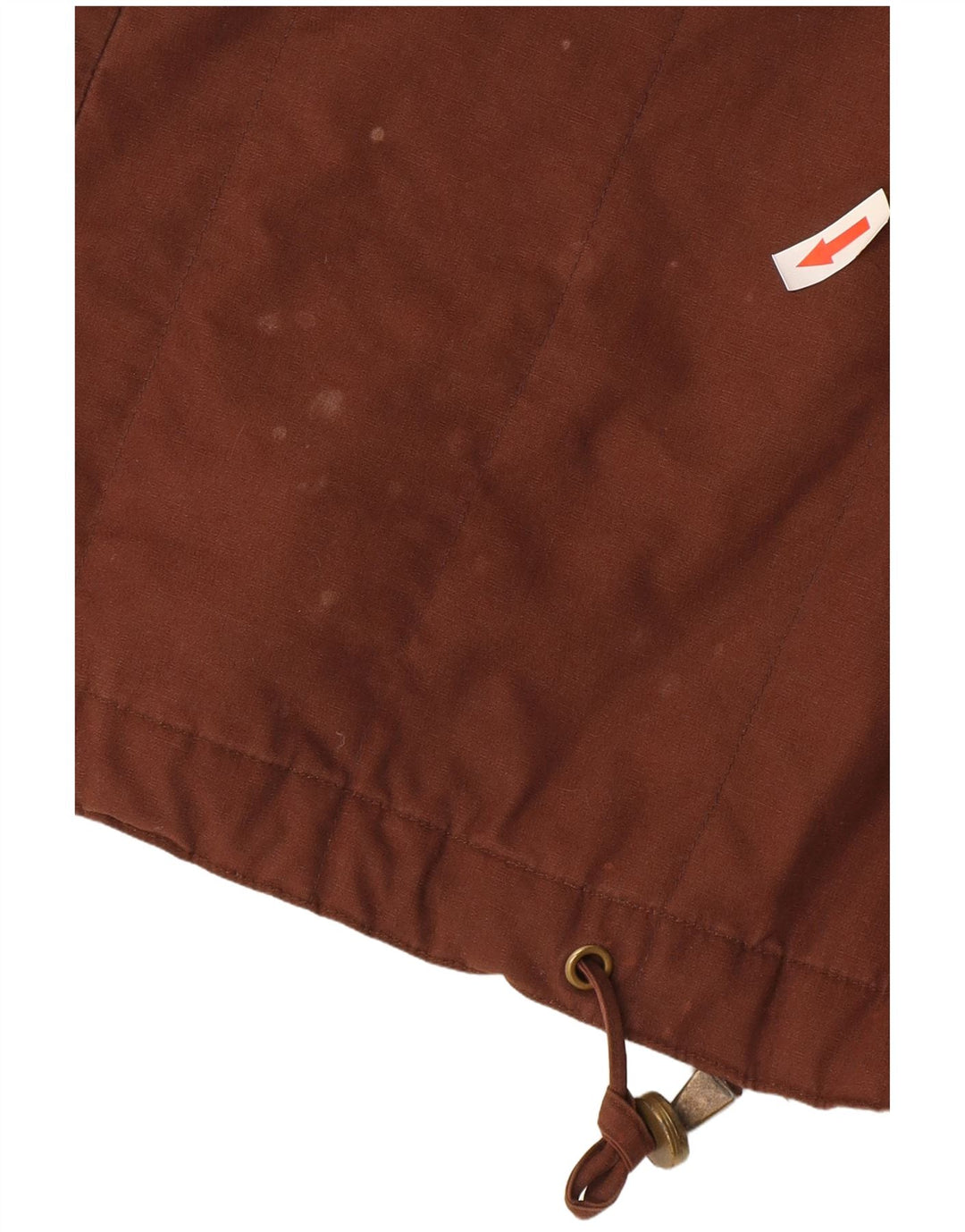 Gilet vintage pentru femei supradimensionat UK 10 mic maro bumbac