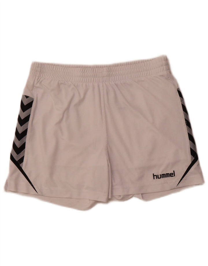 Pantaloni scurți sport authentic grafic HUMMEL, alb mediu