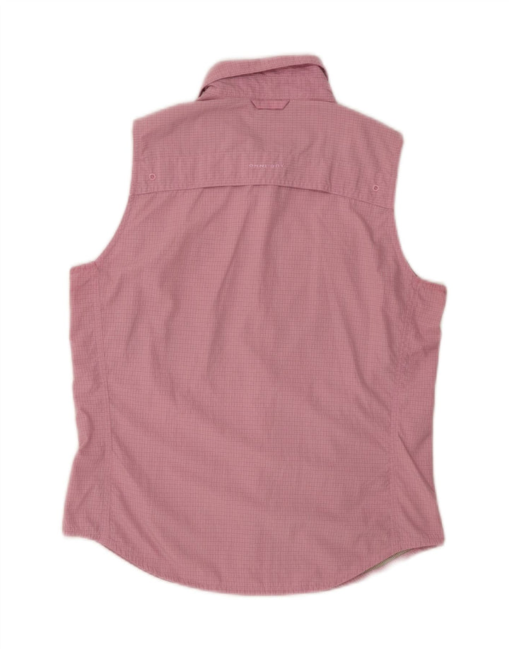 Cămașă fără mâneci Columbia pentru femei UK 10 Small Pink Check Poliester