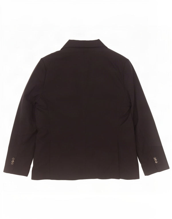 Massimo Dutti Jachetă pentru bărbați cu 2 nasturi EU 56 XL Lână neagră