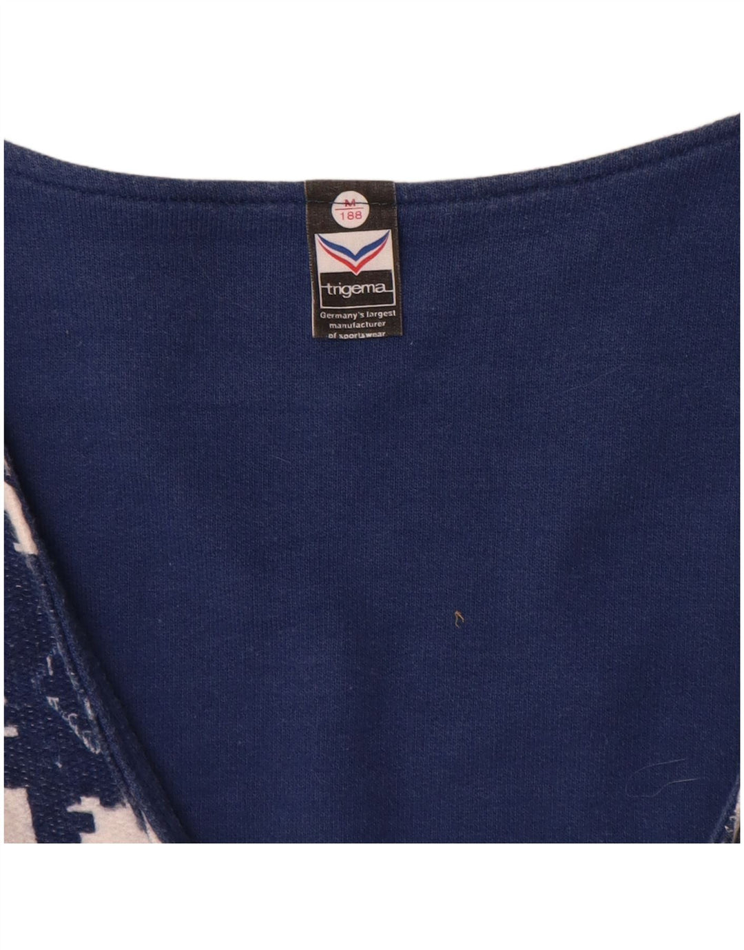 Vestă Trigema pentru femei UK 14 Medium Bluemarin Geometric Bumbac