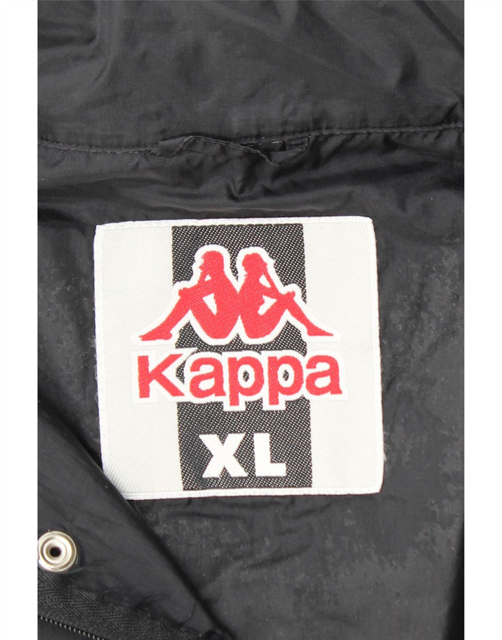 Jachetă Windbreaker pentru bărbați cu grafică KAPPA UK 42 XL Nylon negru