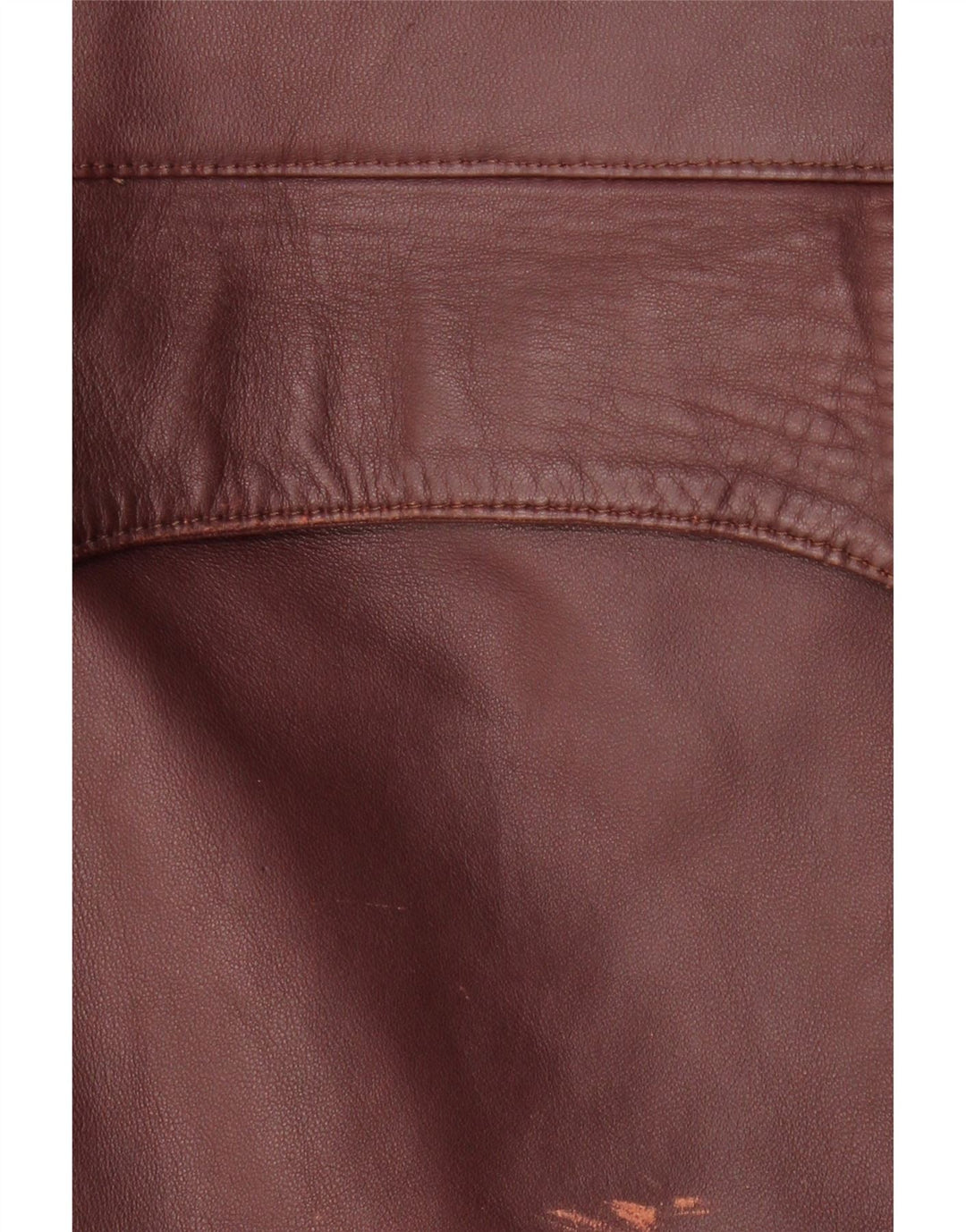 Geacă de piele vintage pentru femei IT 50 XL din piele burgundă