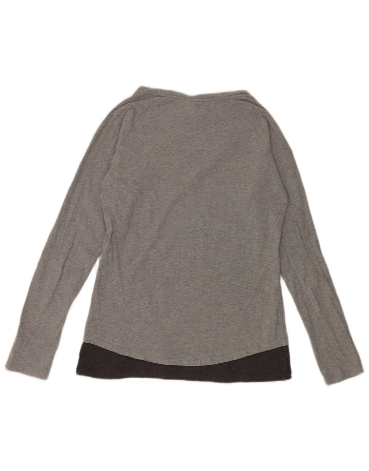 Champion pentru femei Heritage Fit Graphic Top cu mânecă lungă UK 12 Medium Gri