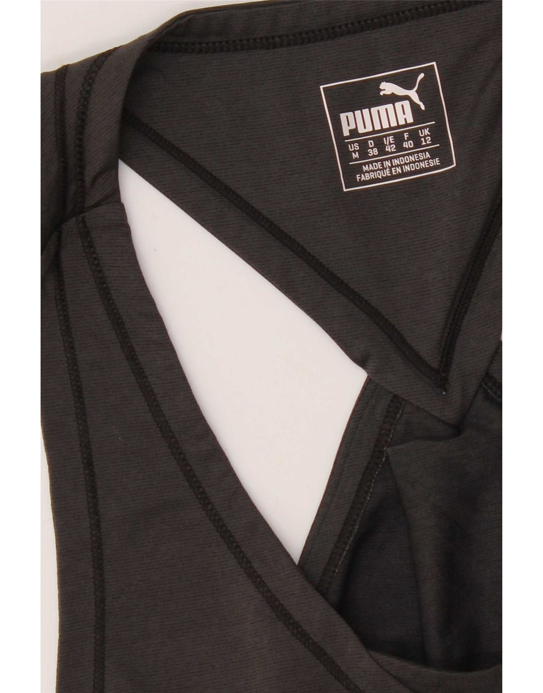 Vest Top pentru femei Puma UK 12 Medium Gri Poliester
