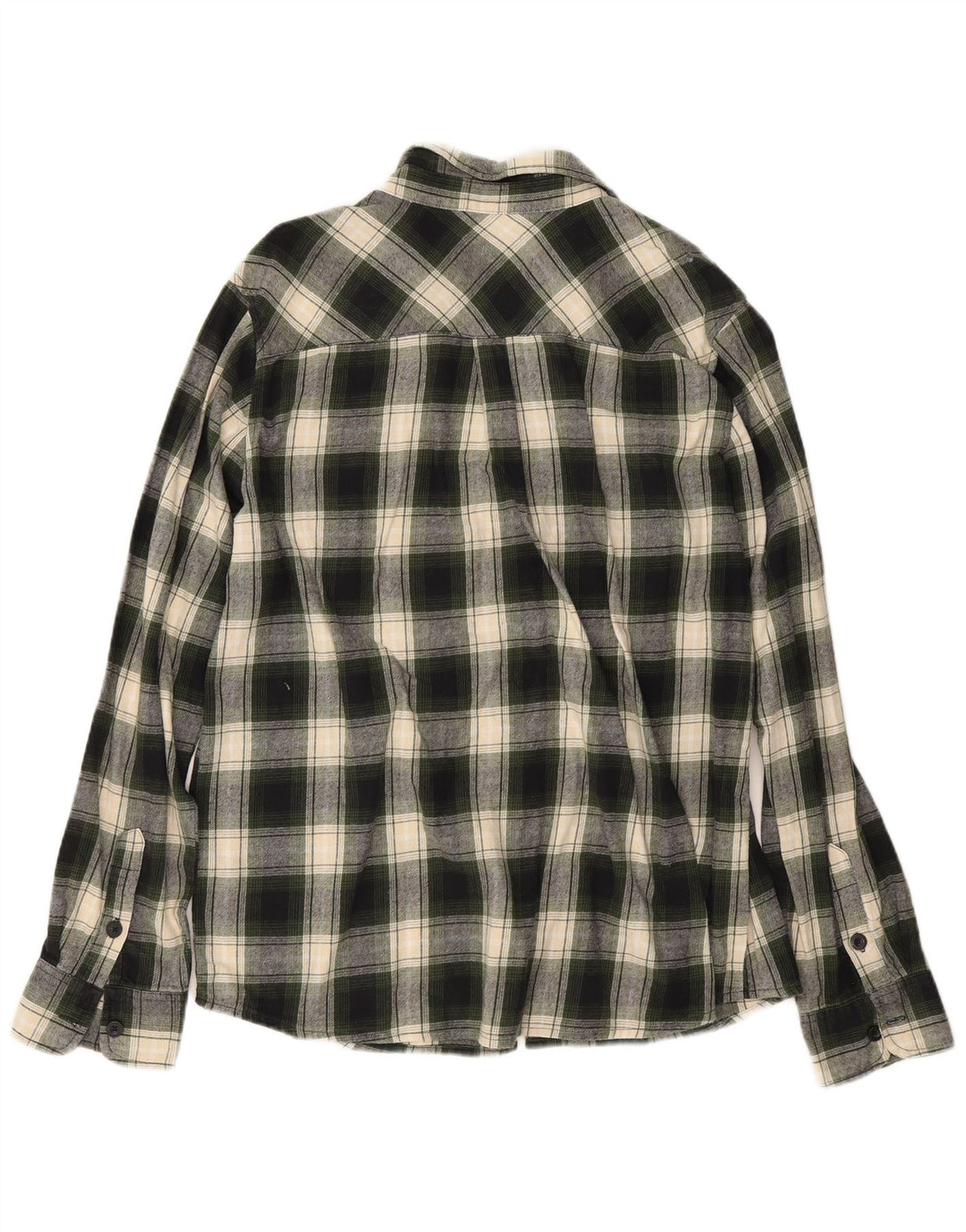 Cămașă de flanel pentru bărbați Mountain Warehouse, bumbac verde cu carouri XL
