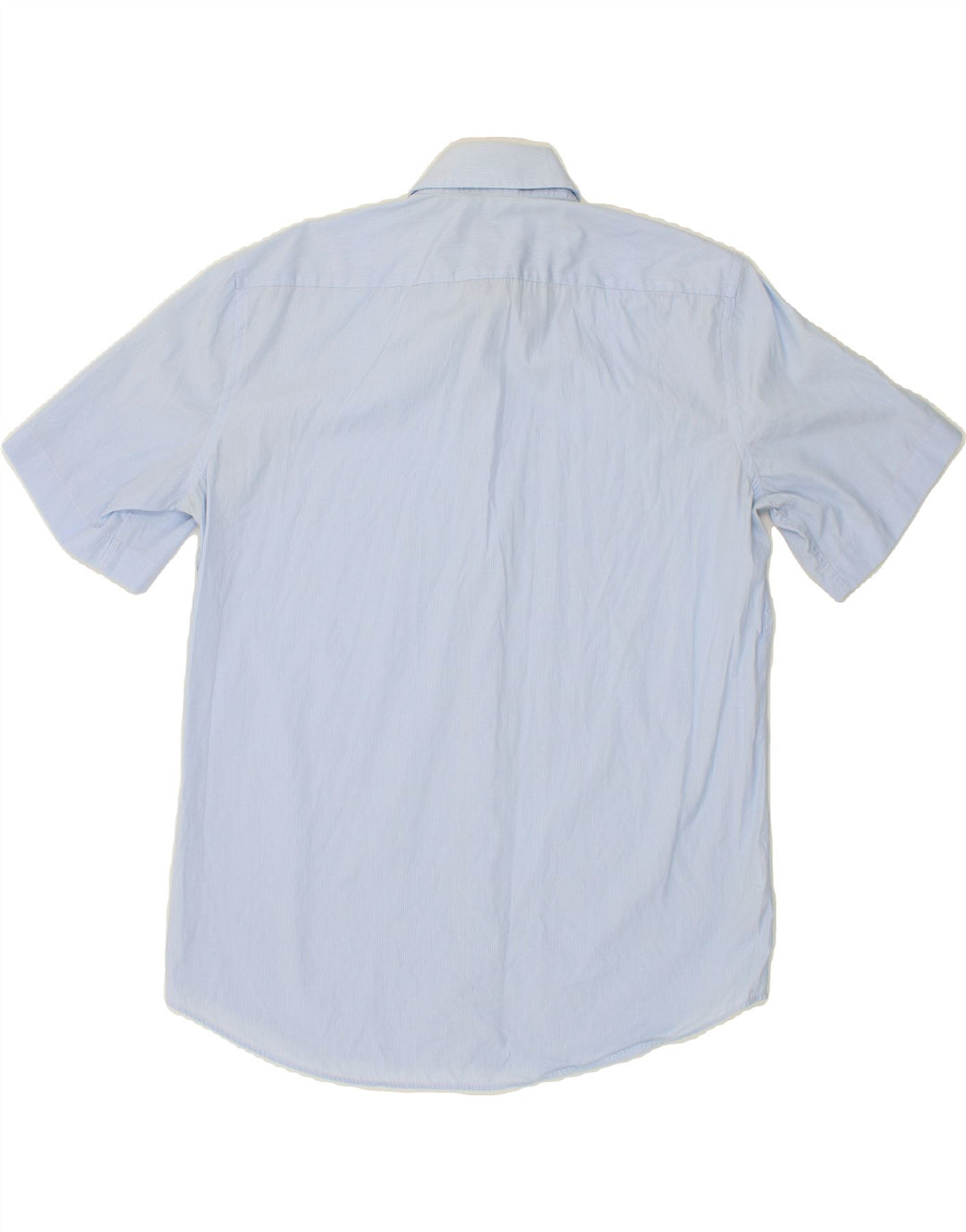 HUGO BOSS Mens Regular Fit Short Sleeve Shirt Size 41 16 Large Blue Check Vintage Hugo Boss and Second-Hand Hugo Boss from Messina Hembry 