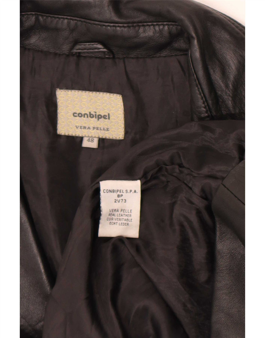 Palton din piele pentru femei Conbipel IT 48 XL negru