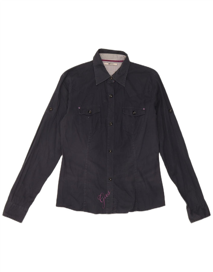 Cămașă Gas Women UK 12 Medium Bleumarin Bumbac