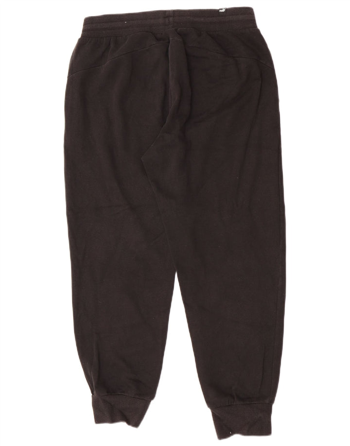 Pantaloni de trening Puma pentru bărbați Joggeri, bumbac mediu negru