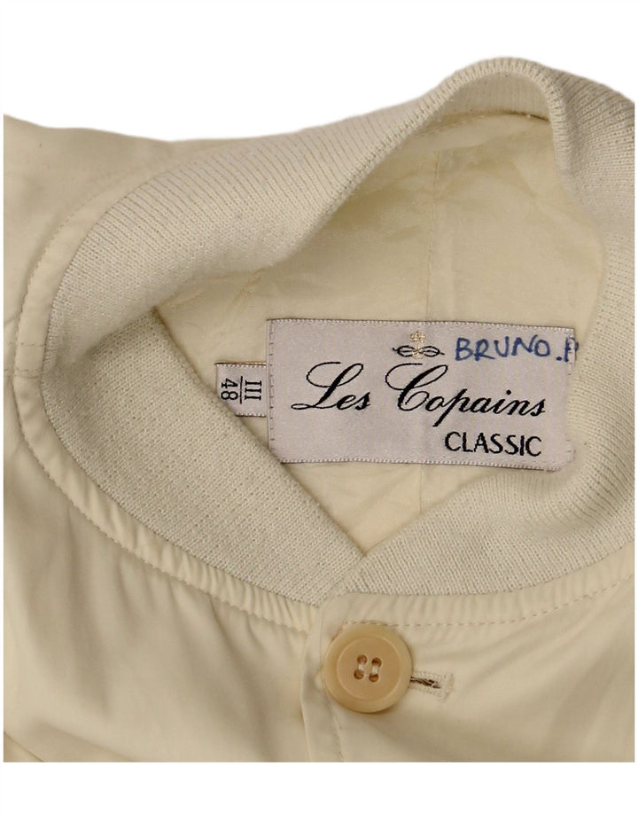 Jachetă bomber pentru bărbați Les Copains IT 48 Medium Off White