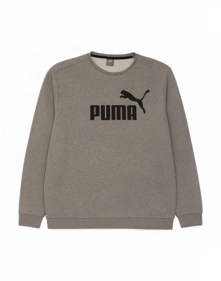 Pulover grafic pentru bărbați Puma, 4XL, bumbac cu pete gri