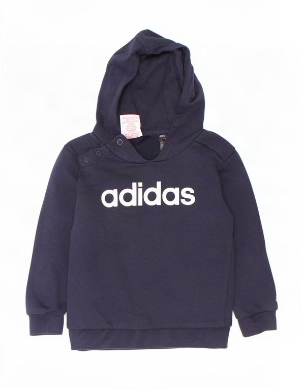 Adidas Baby Boys Pulover Grafic Hoodie 18-24 Luni Bumbac Bleumarin