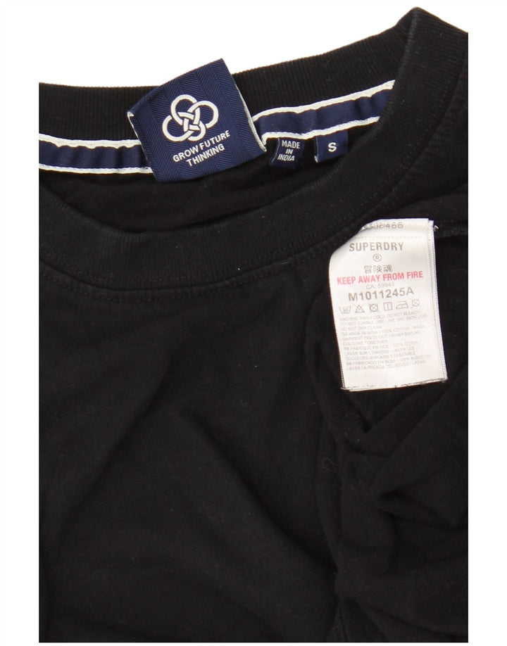 Tricou Superdry pentru bărbați Top mic, negru, bumbac