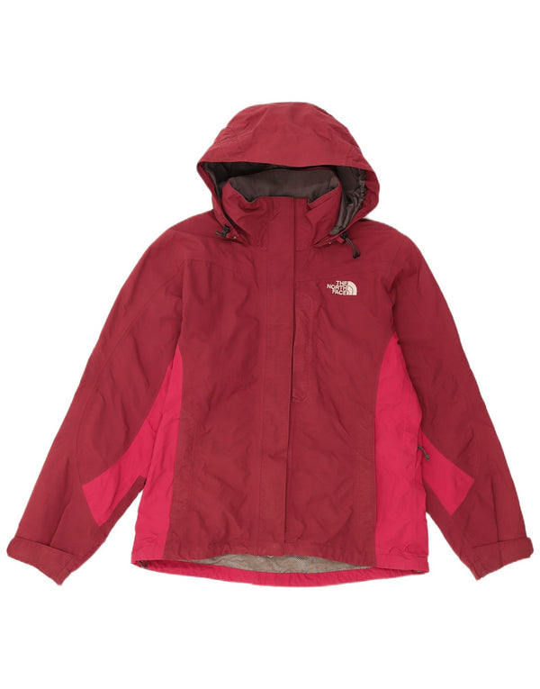THE NORTH FACE Jachetă de ploaie supradimensionată pentru femei UK 10 Small Burgundy