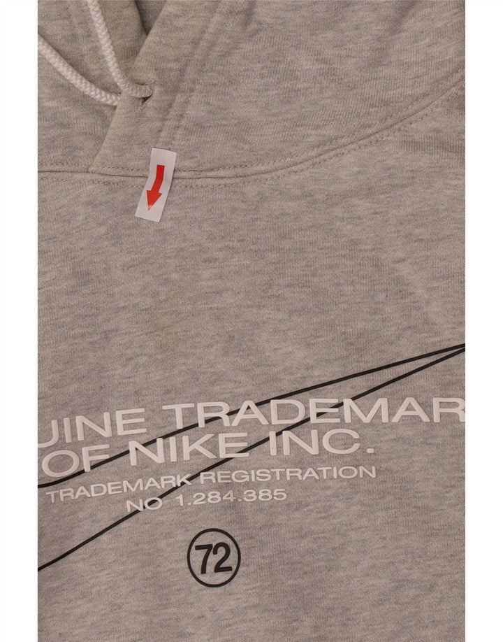 Pulover Nike Grafic pentru bărbați, bumbac mic, gri