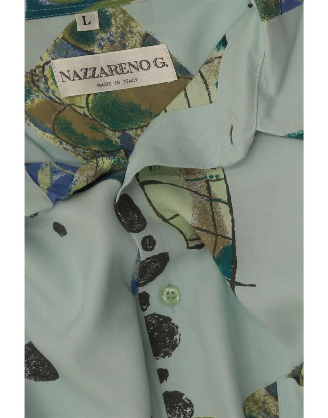 Nazzareno G. Cămașă pentru bărbați, mare, albastru, mozaic