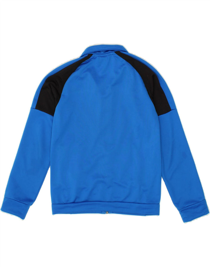 PUMA Boys Graphic Tracksuit Top Jacket 9-10 Years Small Blue Colourblock Vintage Puma and Second-Hand Puma from Messina Hembry 