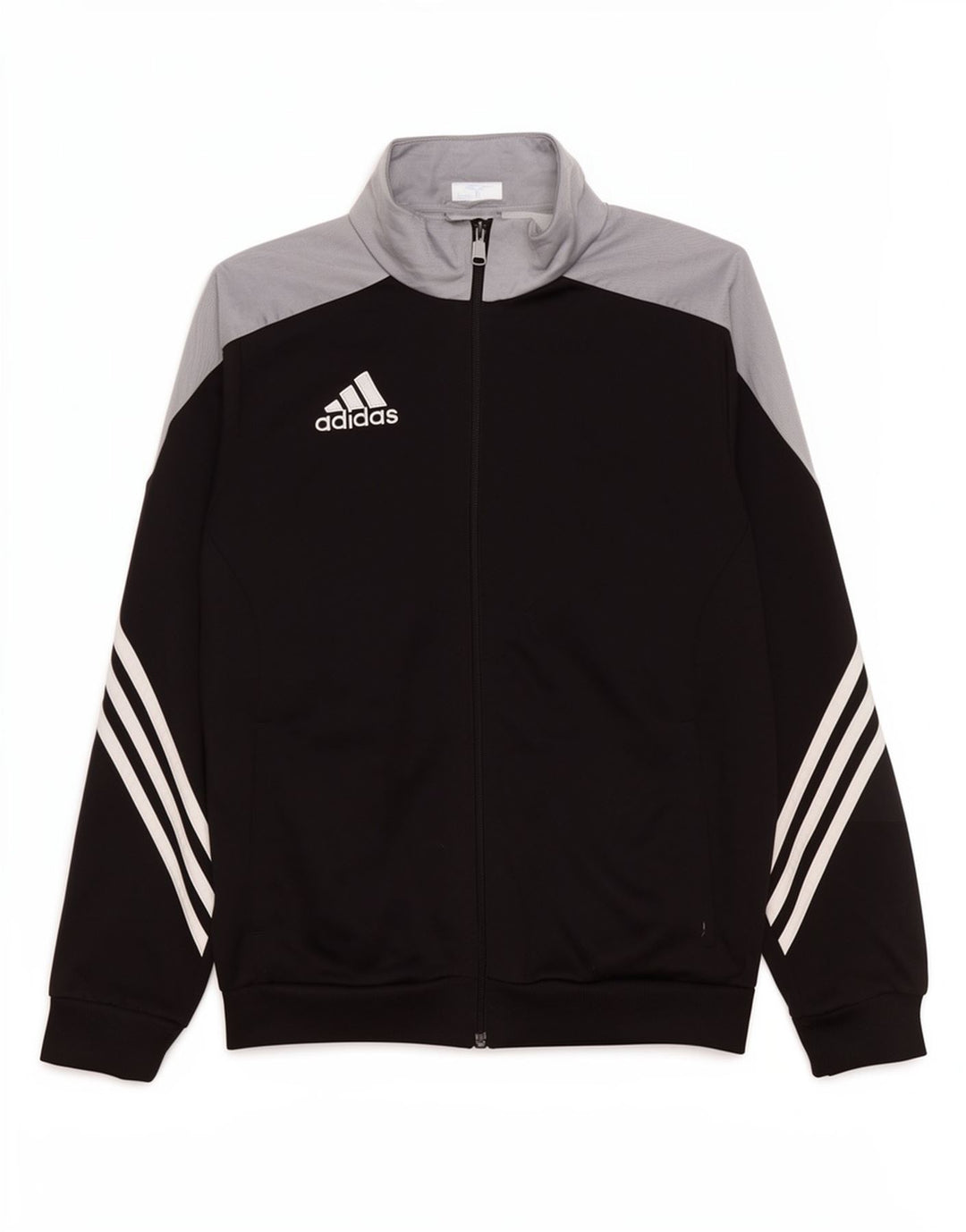 Jachetă de trening pentru băieți Adidas 13-14 ani XL poliester color bloc negru
