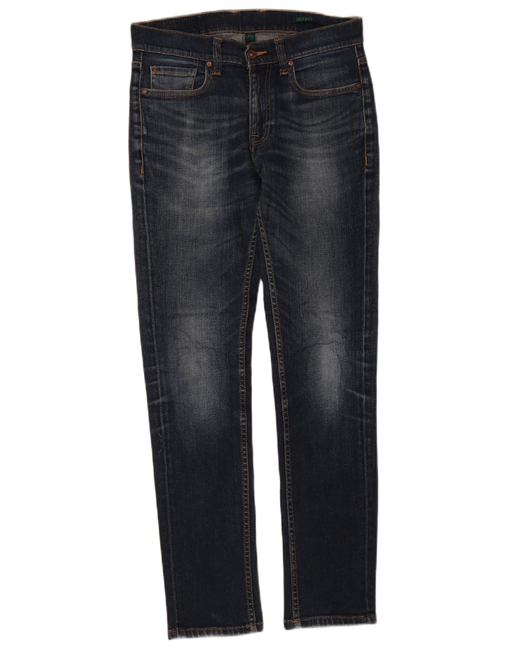 Blugi skinny pentru bărbați Benetton W30 L32 albastru