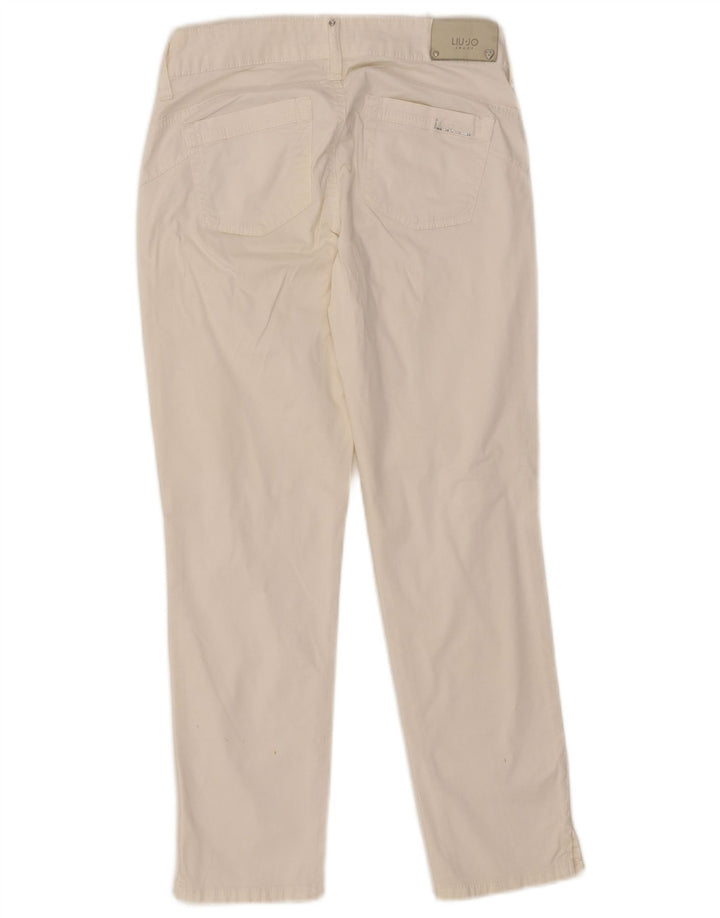 Blugi slim dama Liu Jo W28 L26 bumbac alb