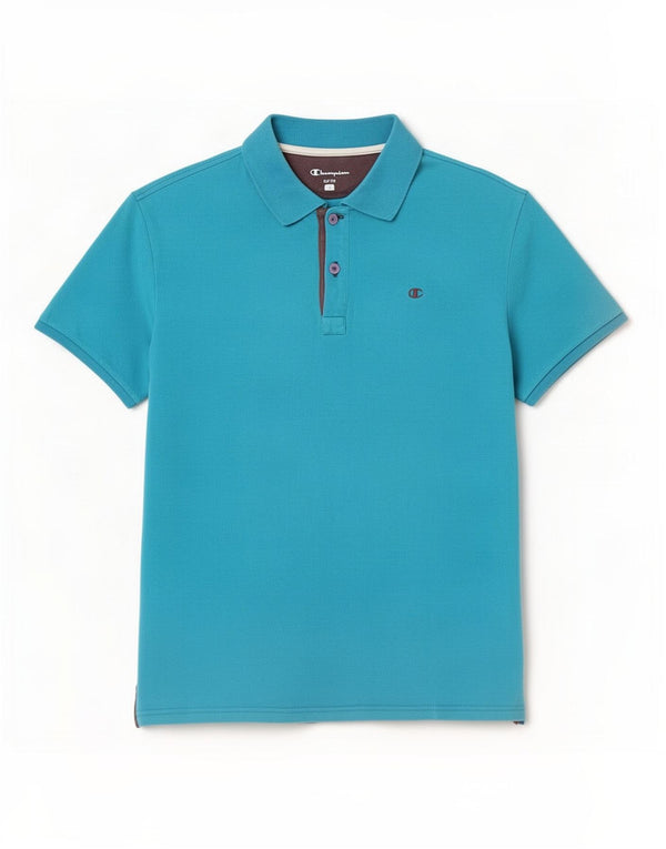Tricou polo pentru bărbați Champion Easy Fit, mare, albastru, bumbac
