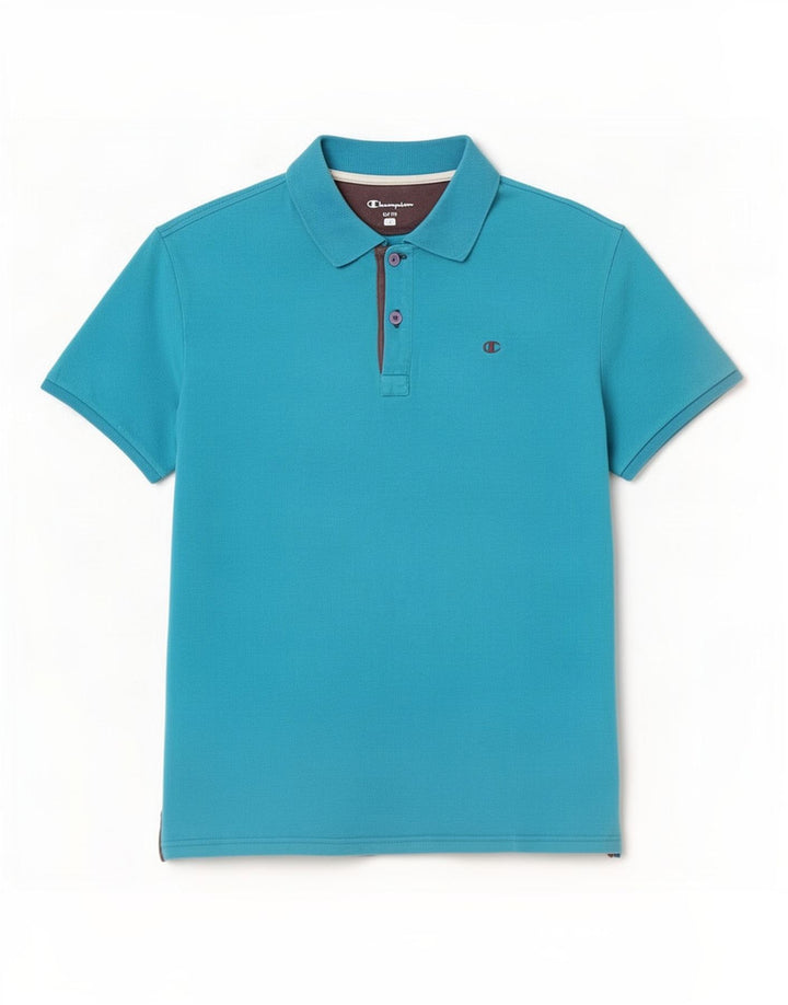 Tricou polo pentru bărbați Champion Easy Fit, mare, albastru, bumbac