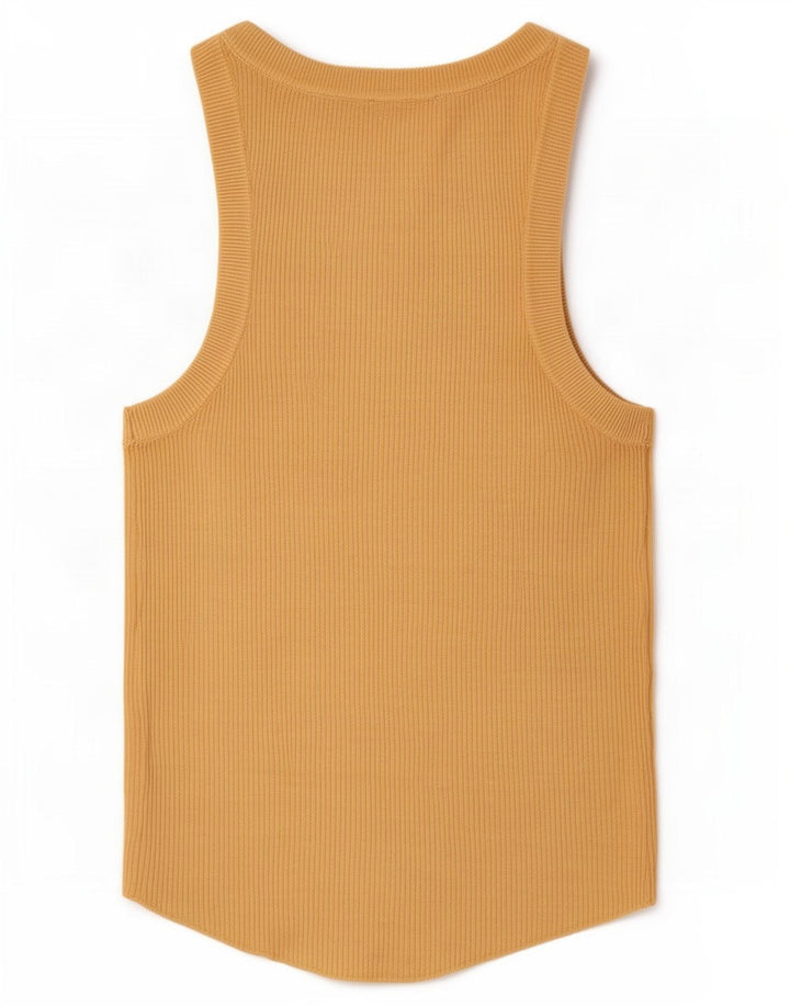 Vest Vest Top Femei Zara UK 12 Medium Brown Viscose