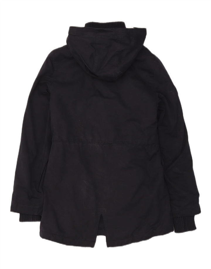 Jachetă parka cu glugă Superdry pentru femei UK 10 Small, bleumarin, poliester