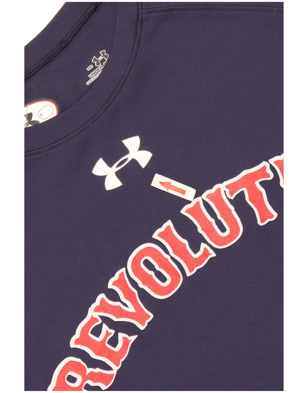 Tricou grafic pentru bărbați Under Armour Top Mediu Bleumarin Poliester